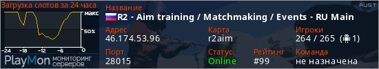 баннер для сервера rust. R2 - Aim training / Matchmaking / Events - RU Main