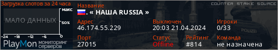 баннер для сервера css. . « НАША RUSSIA »
