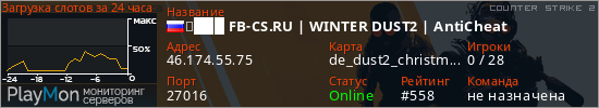 баннер для сервера cs2. ➥███ FB-CS.RU | WINTER DUST2 | AntiCheat