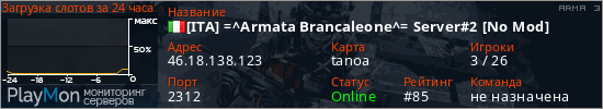 баннер для сервера arma3. [ITA] =^Armata Brancaleone^= Server#2 [No Mod]