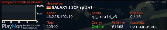 баннер для сервера garrysmod. GALAXY I SCP rp I v1