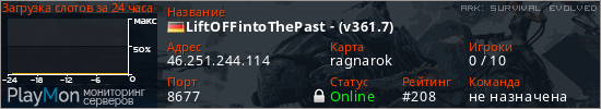 баннер для сервера ark. LiftOFFintoThePast - (v361.7)