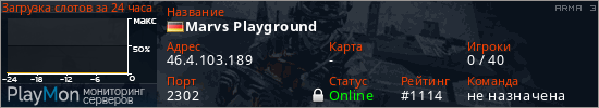 баннер для сервера arma3. Marvs Playground