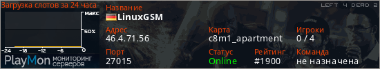баннер для сервера l4d2. LinuxGSM