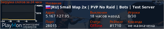баннер для сервера rust. [RU] Small Map 2x | PVP No Raid | Bots | Test Server