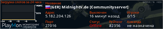 баннер для сервера garrysmod. [GER] MidnightV.de [Communityserver]