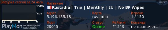 баннер для сервера rust. Rustadia | Trio | Monthly | EU | No BP Wipes