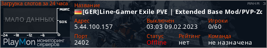баннер для сервера arma3. [GER]Line-Gamer Exile PVE | Extended Base Mod/PVP-Zone/AI