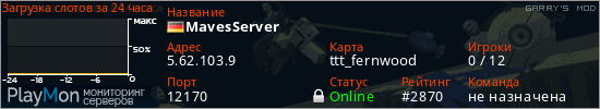 баннер для сервера garrysmod. MavesServer