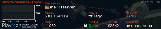 баннер для сервера garrysmod. meTTTserver