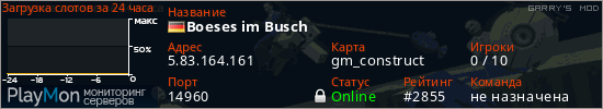 баннер для сервера garrysmod. Boeses im Busch