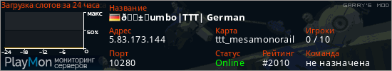 баннер для сервера garrysmod. 🅱️umbo|TTT| German
