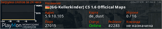баннер для сервера cs. [GG-Kellerkinder] CS 1.6 Officical Maps