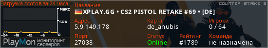 баннер для сервера cs2. XPLAY.GG • CS2 PISTOL RETAKE #69 • [DE]
