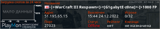 баннер для сервера cs. -|>WarCraft III Respawn<]-=[G1gabytE-z0ne]=-[>1000 FPS<|-