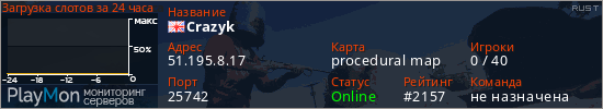 баннер для сервера rust. Crazyk
