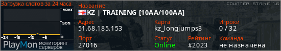 баннер для сервера cs. KZ | TRAINING [10AA/100AA]