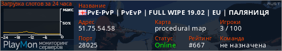баннер для сервера rust. PvE-PvP | PvEvP | FULL WIPE 19.02 | EU | ПАЛЯНИЦЯ