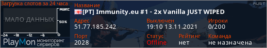 баннер для сервера rust. [PT] Immunity.eu #1 - 2x Vanilla JUST WIPED