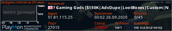 баннер для сервера garrysmod. ? Gaming Gods [$150K|AdvDupe|LootBoxes|Custom|Need Staff]