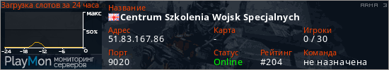 баннер для сервера arma3. Centrum Szkolenia Wojsk Specjalnych