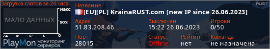 баннер для сервера rust. [EU][PL] KrainaRUST.com [new IP since 26.06.2023]