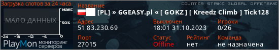 баннер для сервера csgo. ██ [PL] » GGEASY.pl « [ GOKZ ] [ Kreedz Climb ] Tick128