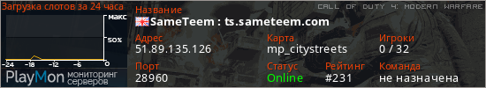 баннер для сервера cod4. SameTeem : ts.sameteem.com