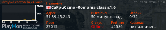 баннер для сервера cs. CaPpuCcino -Romania classic1.6