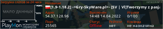 баннер для сервера minecraft. [1.9-1.18.2] -=Gry-SkyWare.pl=- [SV | Vl]Tworzymy z pasja. Od graczy dla graczy.