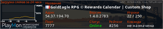баннер для сервера samp. GoldEagle RPG &copy; Rewards Calendar | Custom Shop