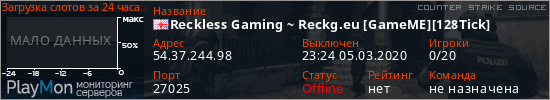 баннер для сервера css. Reckless Gaming ~ Reckg.eu [GameME][128Tick]