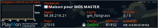 баннер для сервера garrysmod. Maison pour WOS MASTER