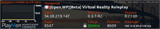 баннер для сервера crmp. [Open.MP][Beta] Virtual Reality Roleplay