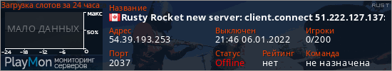 баннер для сервера rust. Rusty Rocket new server: client.connect 51.222.127.137:2033