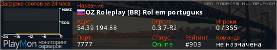 баннер для сервера samp. OZ Roleplay [BR] Rol em portuguкs