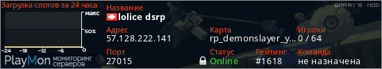 баннер для сервера garrysmod. lolice dsrp