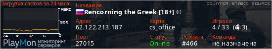 баннер для сервера css. Rencorning the Greek [18+] ©