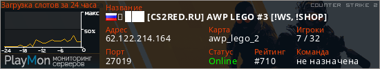 баннер для сервера cs2. ➥ ███ [CS2RED.RU] AWP LEGO #3 [!WS, !SHOP]
