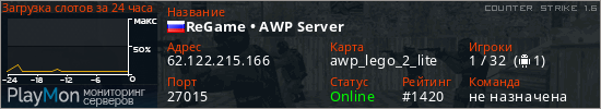 баннер для сервера cs. ReGame • AWP Server