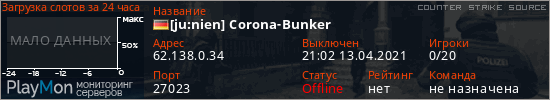 баннер для сервера css. [ju:nien] Corona-Bunker