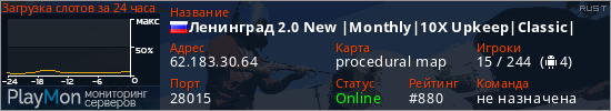 баннер для сервера rust. Ленинград 2.0 New |Monthly|10X Upkeep|Classic|