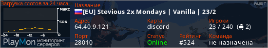 баннер для сервера rust. [EU] Stevious 2x Mondays | Vanilla | 23/2