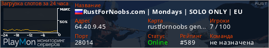 баннер для сервера rust. RustForNoobs.com | Mondays | SOLO ONLY | EU