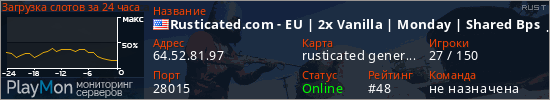 баннер для сервера rust. Rusticated.com - EU | 2x Vanilla | Monday | Shared Bps | 3/25