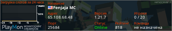 баннер для сервера minecraft. Fenjaja MC
