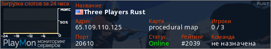 баннер для сервера rust. Three Players Rust