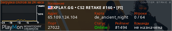 баннер для сервера cs2. XPLAY.GG • CS2 RETAKE #160 • [FI]