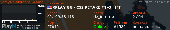 баннер для сервера cs2. XPLAY.GG • CS2 RETAKE #143 • [FI]
