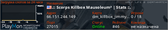 баннер для сервера hl2dm. .:: Scorps Killbox Mausoleum² | Stats ::.